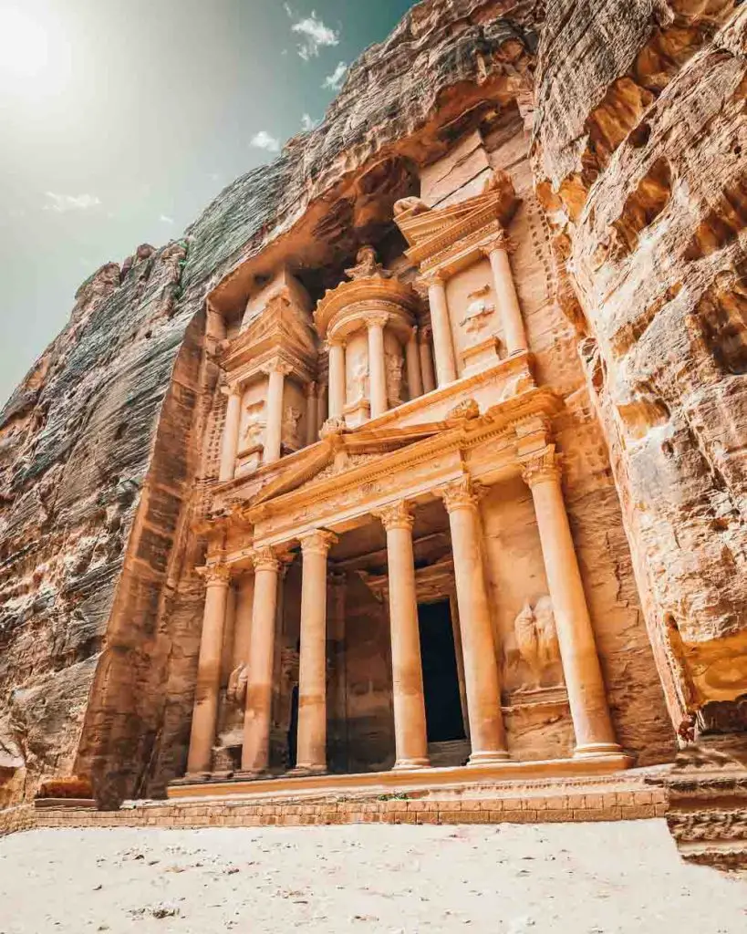Ruinen von Petra in Jordanien