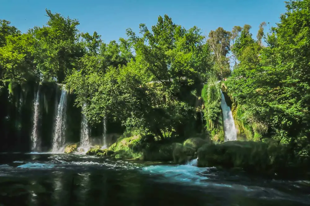 Oberer Düden Wasserfall in Antalya in der Türkei