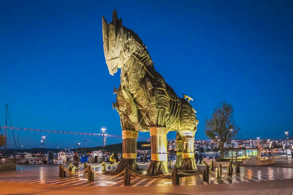 Trojanisches Pferd in Canakkale in der Türkei