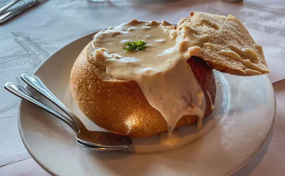 Clam Chowder Suppe aus den USA Clam Chowder Suppe aus den USA