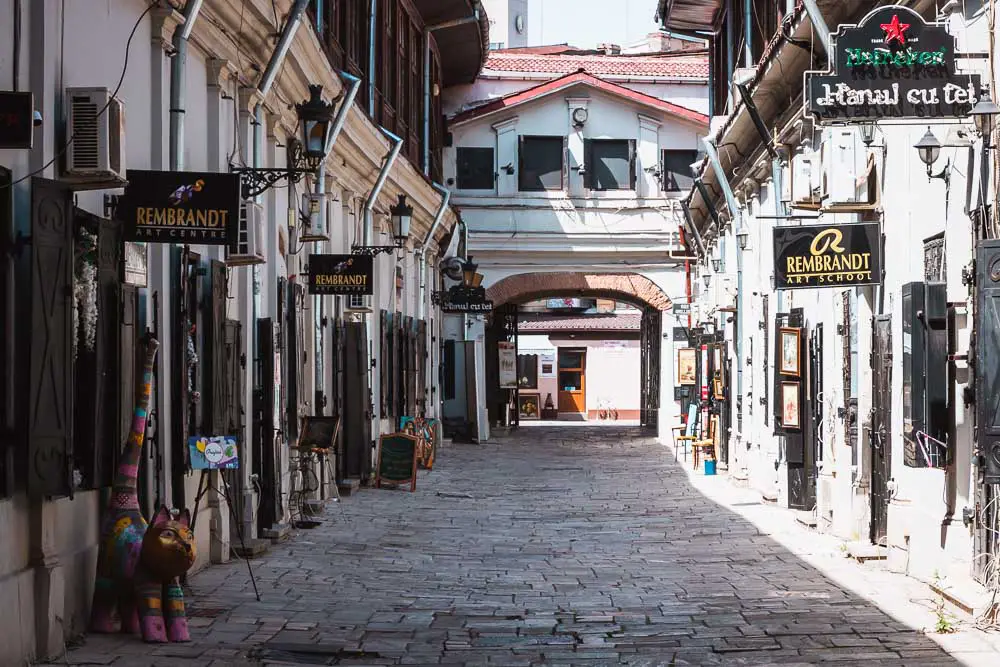 Altstadt von Bukarest in Rumänien