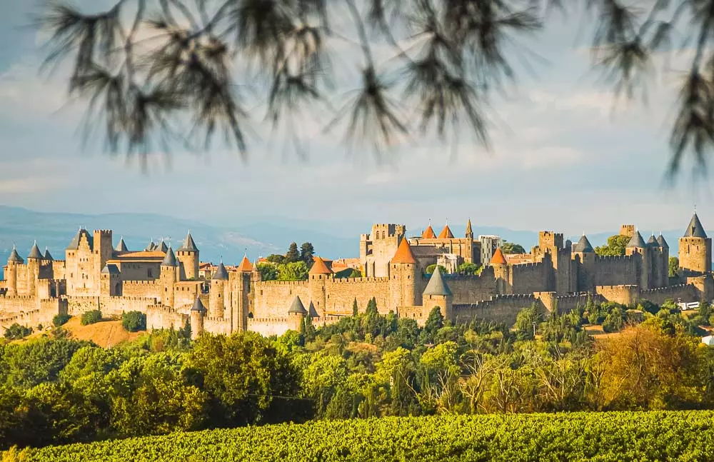 Burg Carcassonne in Frankreich