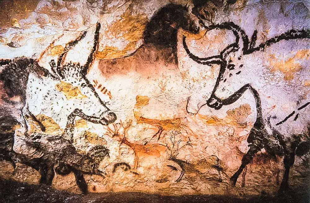 Lascaux Höhle Malereien in Frankreich