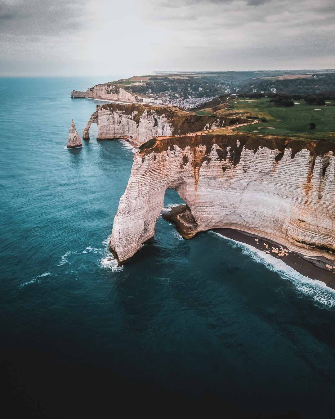 Steilküste von Etretat in Frankreich