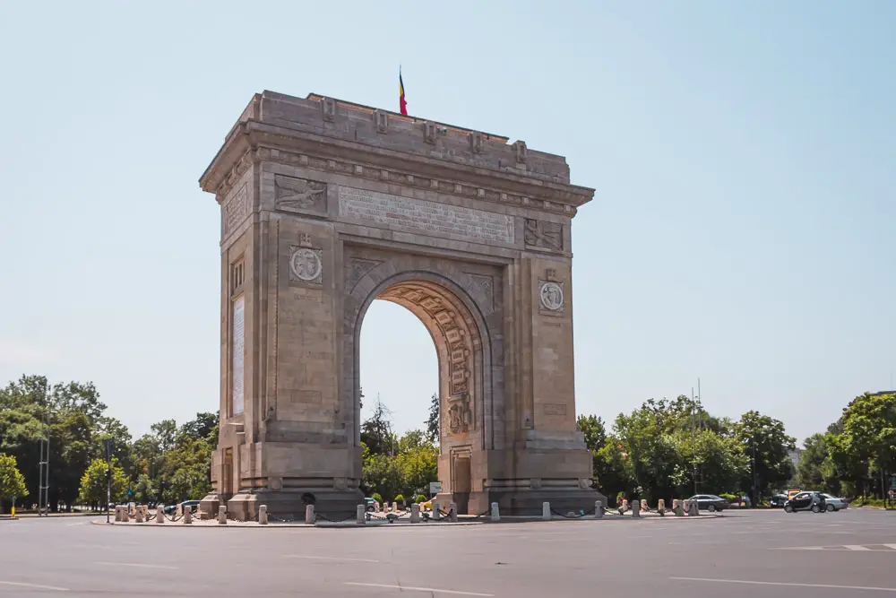 Arcul de Triumf (Triumphbogen) in Bukarest in Rumänien