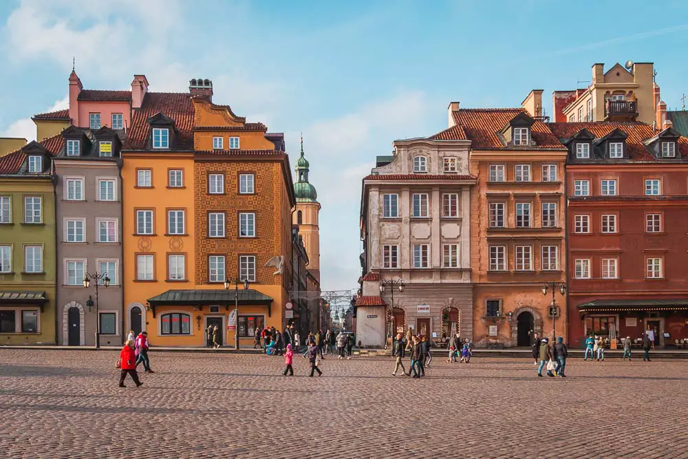 Altstadt von Warschau in Polen