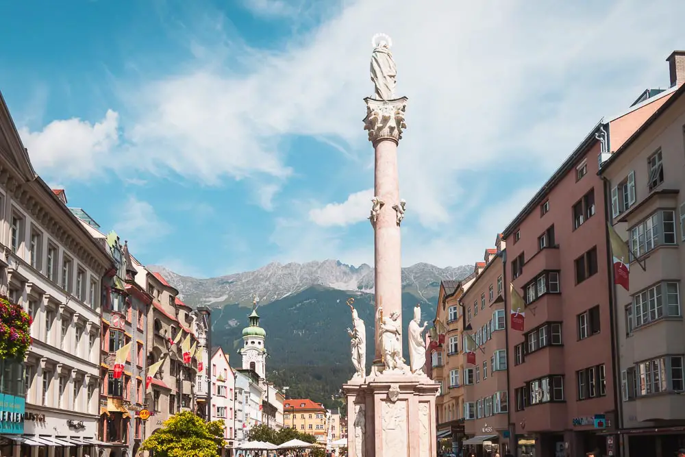 Anna Säule Maria Theresien Strasse Innsbruck Österreich Anna Säule Maria Theresien Strasse Innsbruck Österreich