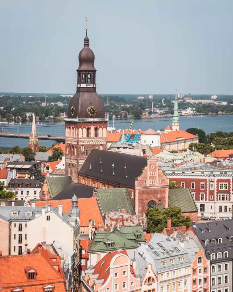 Ausblick Petrikirche Riga Lettland