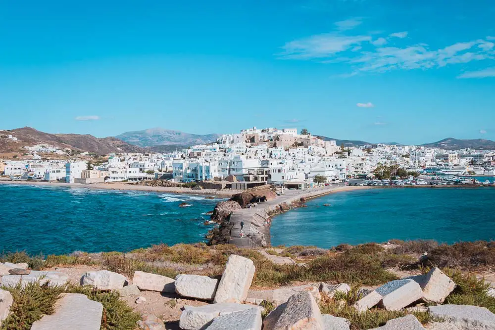 Inselhauptstadt Chora von Naxos in Griechenland