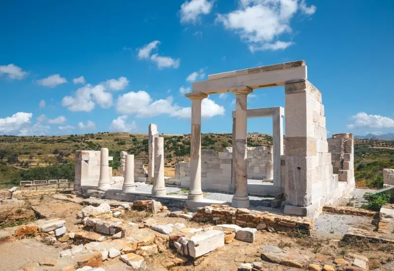 Demeter Tempel in Naxos in Griechenland Demeter Tempel in Naxos in Griechenland