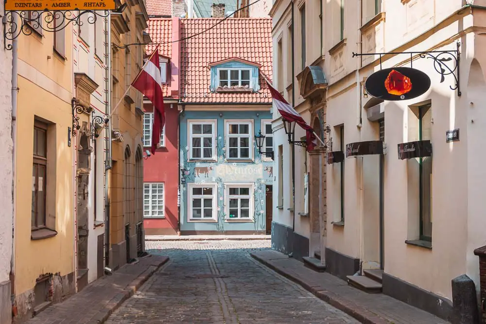 Foto Gasse Riga Lettland