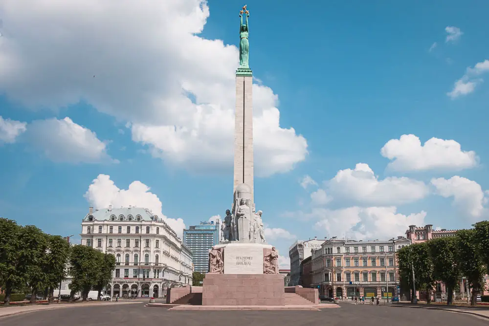 Freiheitsdenkmal in Riga in Lettland
