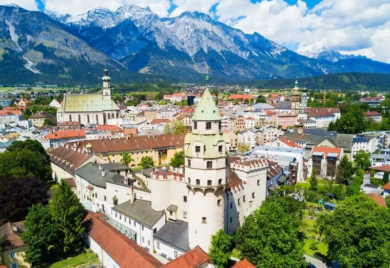 Burg in Hall in Tirol in Österreich