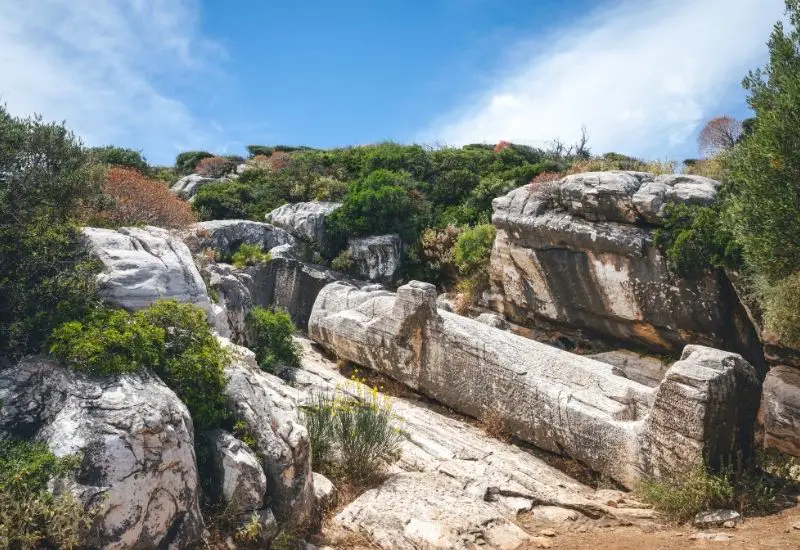 Kouros von Apollonas in Naxos in Griechenland