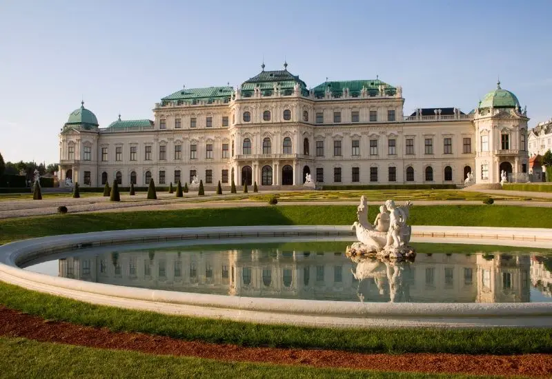 Schloss Belvedere in Wien in Österreich Schloss Belvedere in Wien in Österreich
