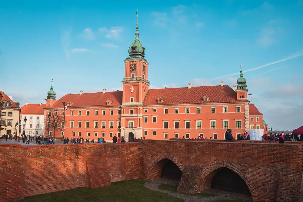 Schloss in Warschau in Polen