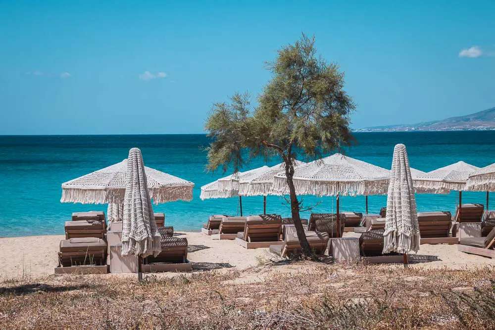 Agios Prokopios Strand in Naxos in Griechenland Agios Prokopios Strand in Naxos in Griechenland