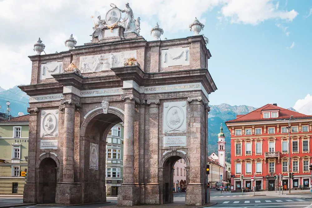 Triumphpforte in Innsbruck Tirol Österreich