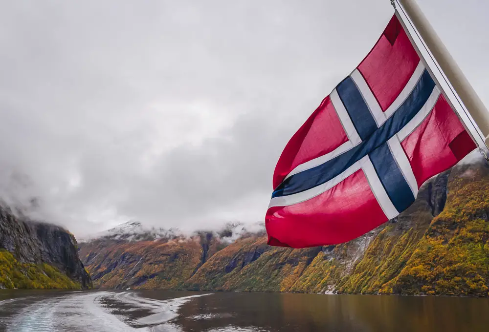 Flagge von Norwegen Flagge von Norwegen