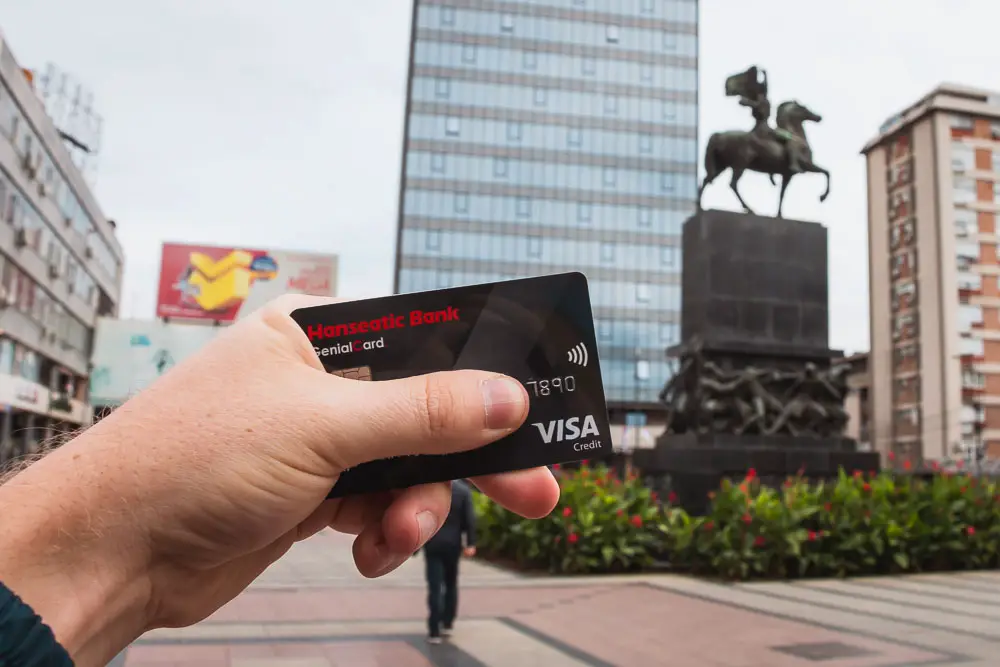 Kreditkarte bezahlen in Serbien