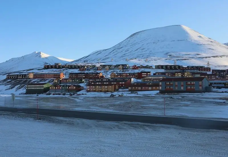 Longyearbyen auf Spitzbergen in Norwegen