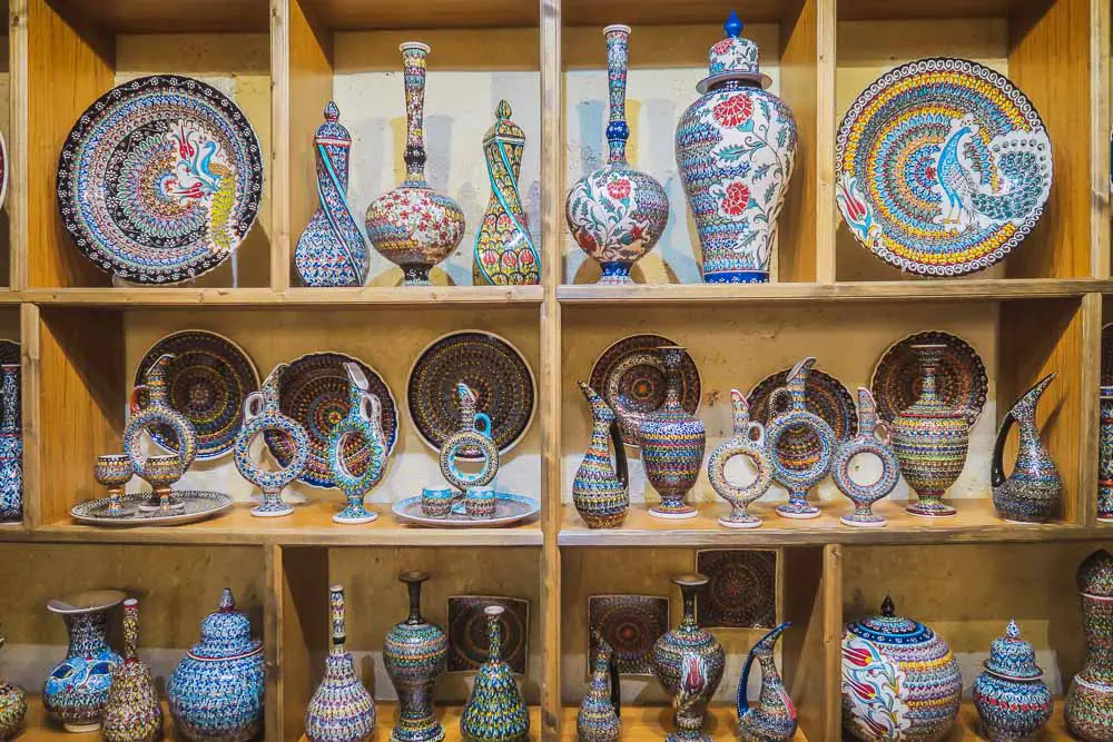 Töpfer Waren aus Kappadokien in der Türkei Töpfer Waren aus Kappadokien in der Türkei