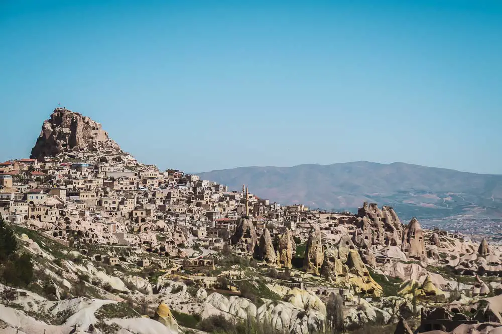 Festung Uchisar in Kappadokien in der Türkei