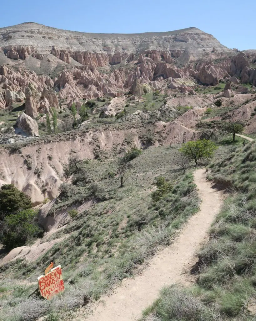 Wandern in Kappadokien in der Türkei