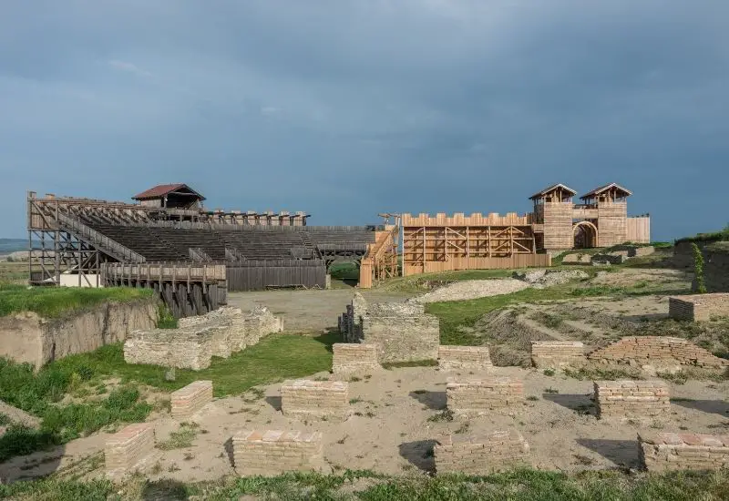 Amphitheater in Viminacium in Serbien