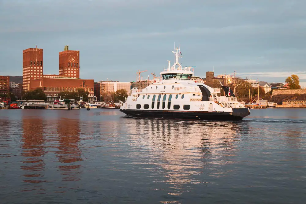 Boot öffentlicher Verkehr in Oslo in Norwegen