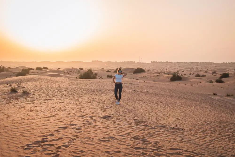 Dasha in der Wüste in Dubai