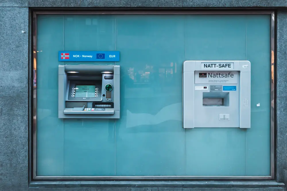 Geldautomat ATM in Norwegen