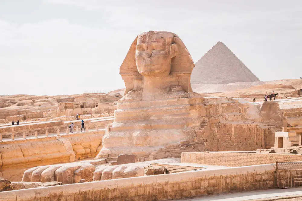 Sphinx in Gizeh in Kairo in Ägypten