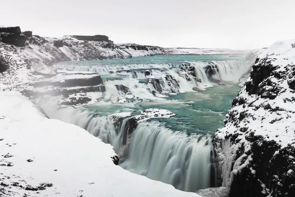 Gulfoss Wasserfall in Island