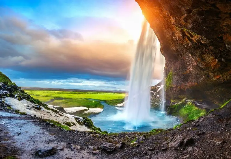 Seljalandsfoss in Island Seljalandsfoss in Island