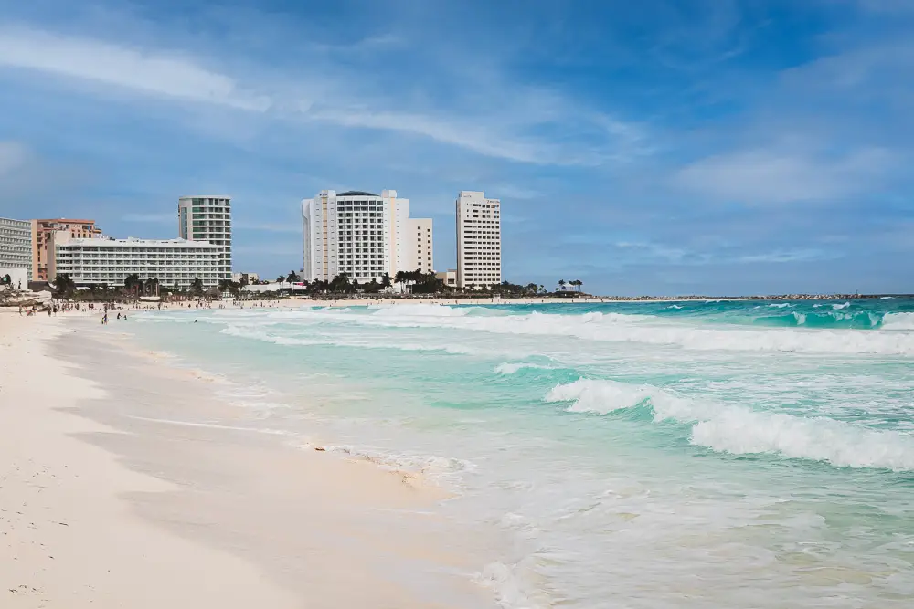 Strand in Cancun in Mexiko