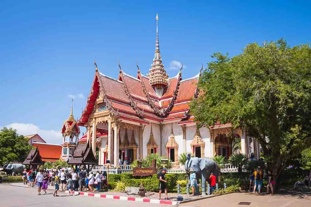 Wat Chalong Tempel in Phuket in Thailand