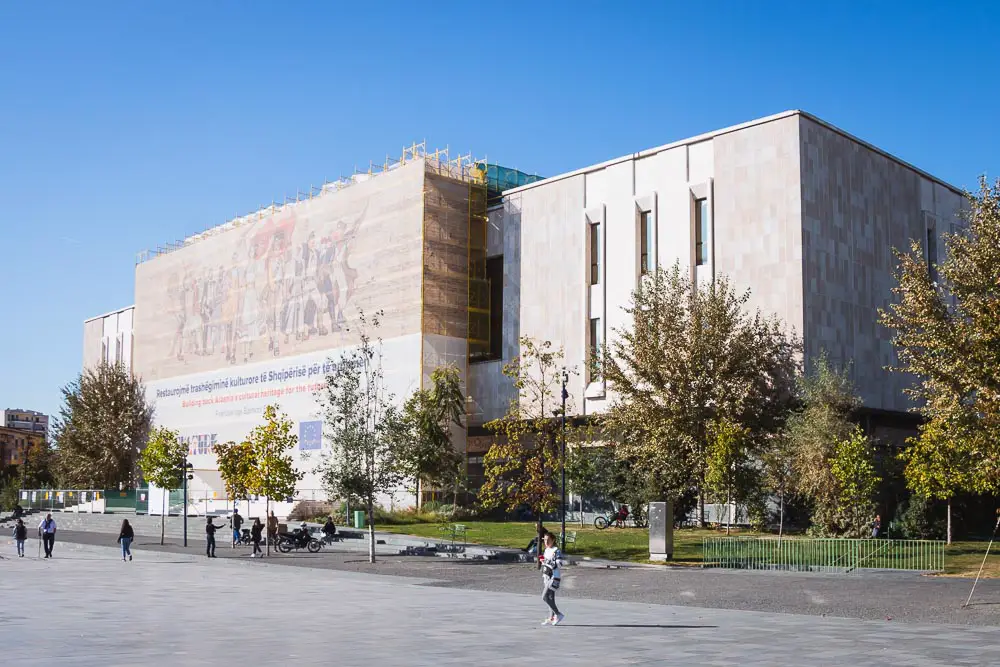 Historisches Nationalmuseum in Tirana Albanien