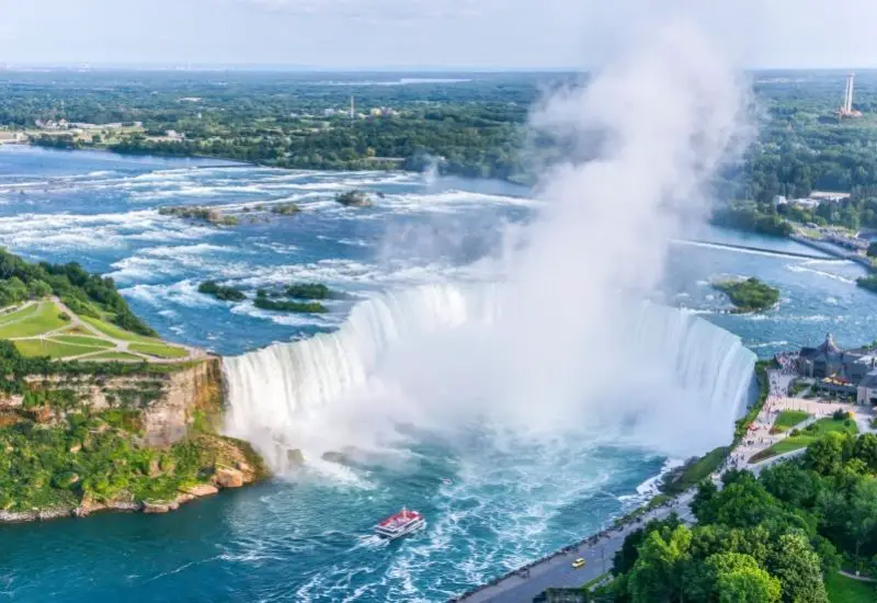 Niagara Wasserfall zwischen Kanada und den USA Niagara Wasserfall zwischen Kanada und den USA