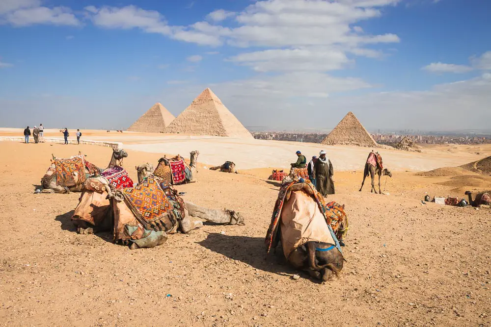 Pyramiden von Gizeh in Kairo in Ägypten