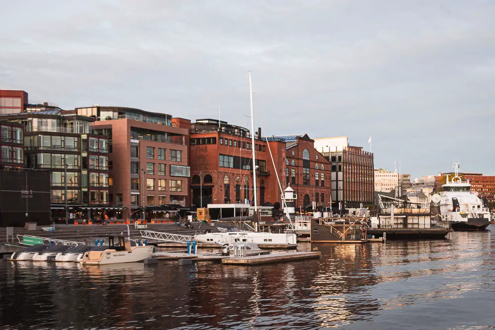 Aker Brygge in Oslo in Norwegen Aker Brygge in Oslo in Norwegen
