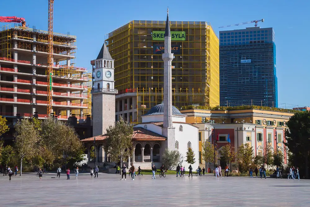 Et´hem-Bey-Moschee in Tirana in Albanien Et´hem-Bey-Moschee in Tirana in Albanien