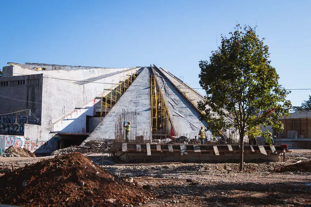 Pyramide in Tirana in Albanien