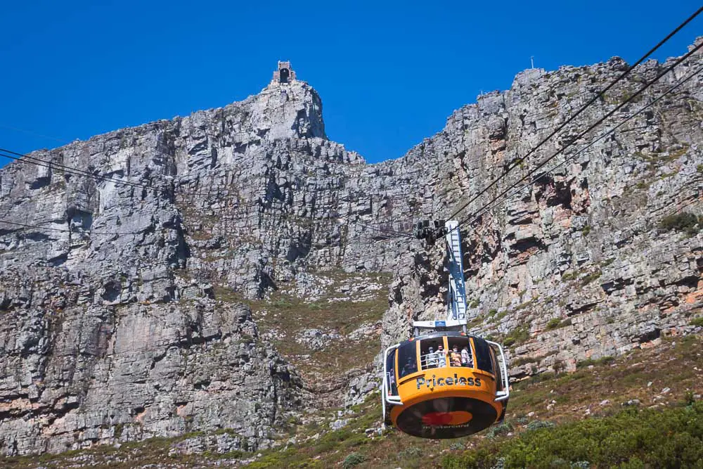 Tafelberg Seilbahn in Kapstadt in Südafrika