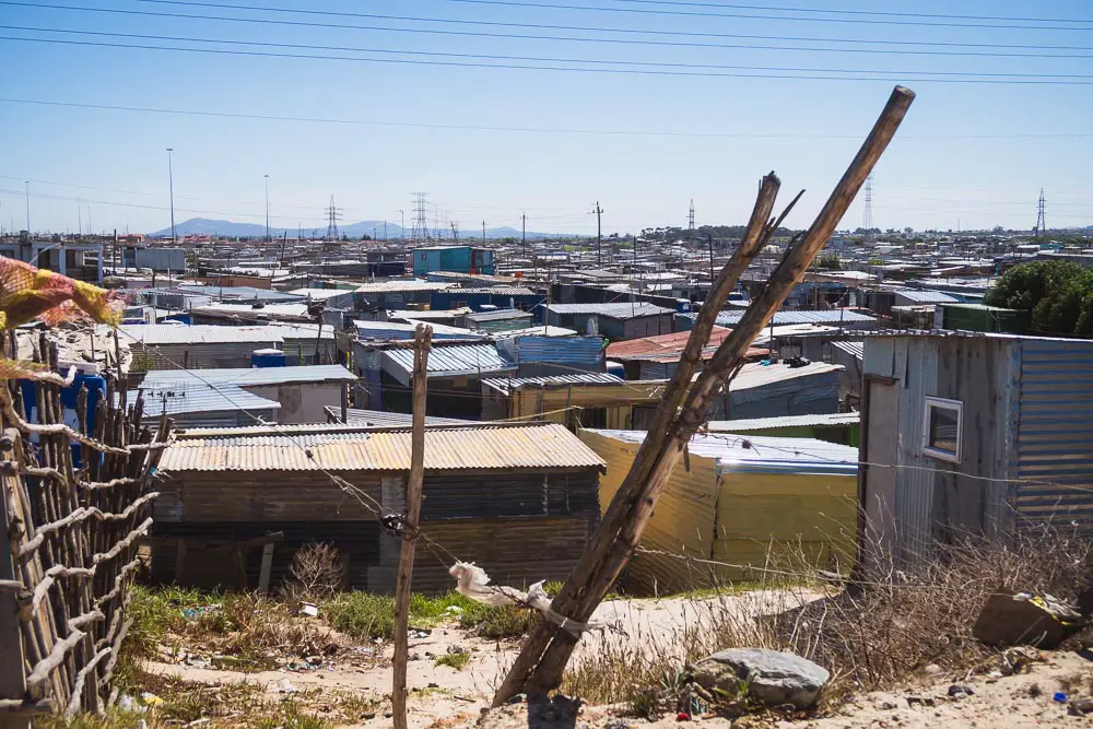 Township in Kapstadt in Südafrika Township in Kapstadt in Südafrika