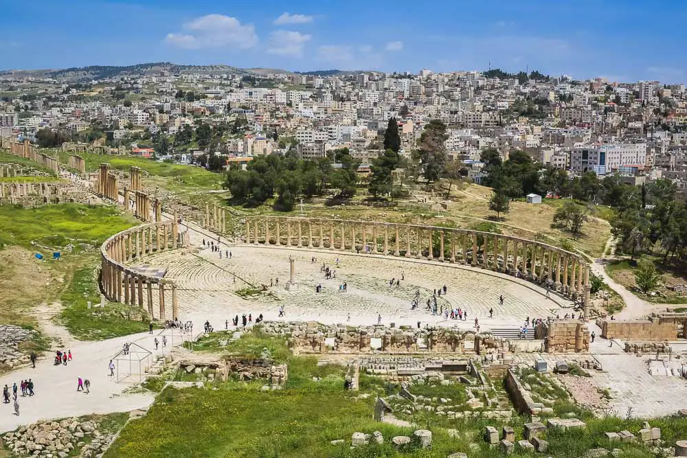 Ruinen von Jerash Gerasa in Jordanien