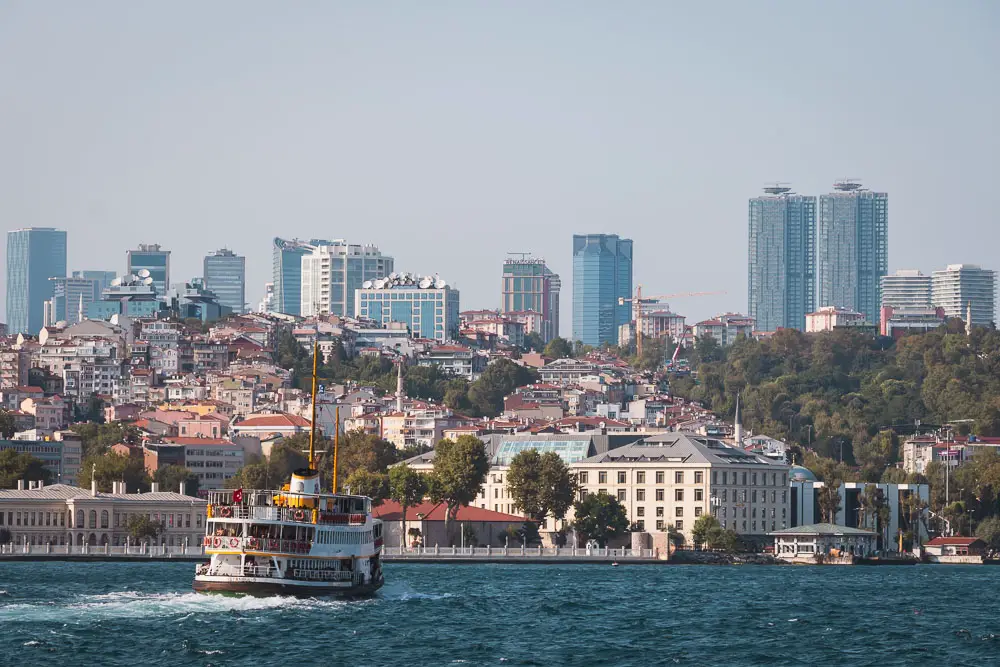 Levent Finanzviertel in Istanbul in der Türkei