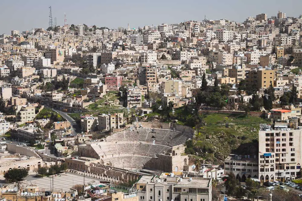 Stadt Amman in Jordanien