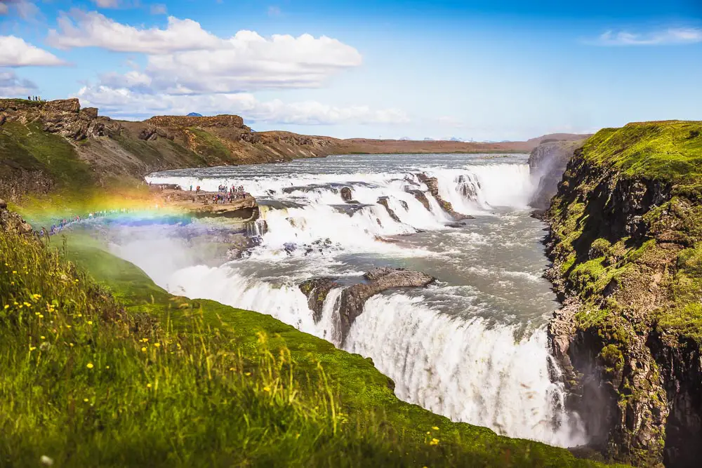 Gullfoss Wasserfall in Island