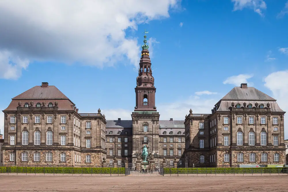 Schloss Christiansborg in Kopenhagen in Dänemark Schloss Christiansborg in Kopenhagen in Dänemark